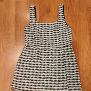 Lulu's Monochrome Checkered Mini Dress